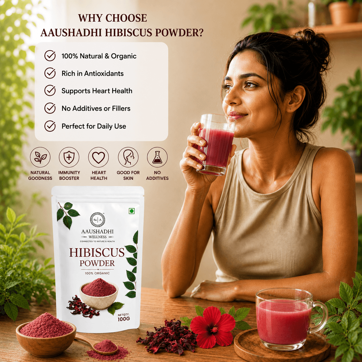 HIBISCUS POWDER {गुड़हल पाउडर} - thumbnail 2