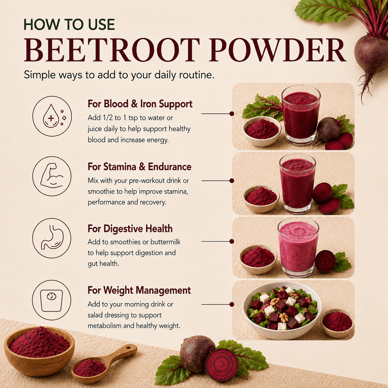  BEETROOT POWDER {चुकंदर पाउडर} - thumbnail 3