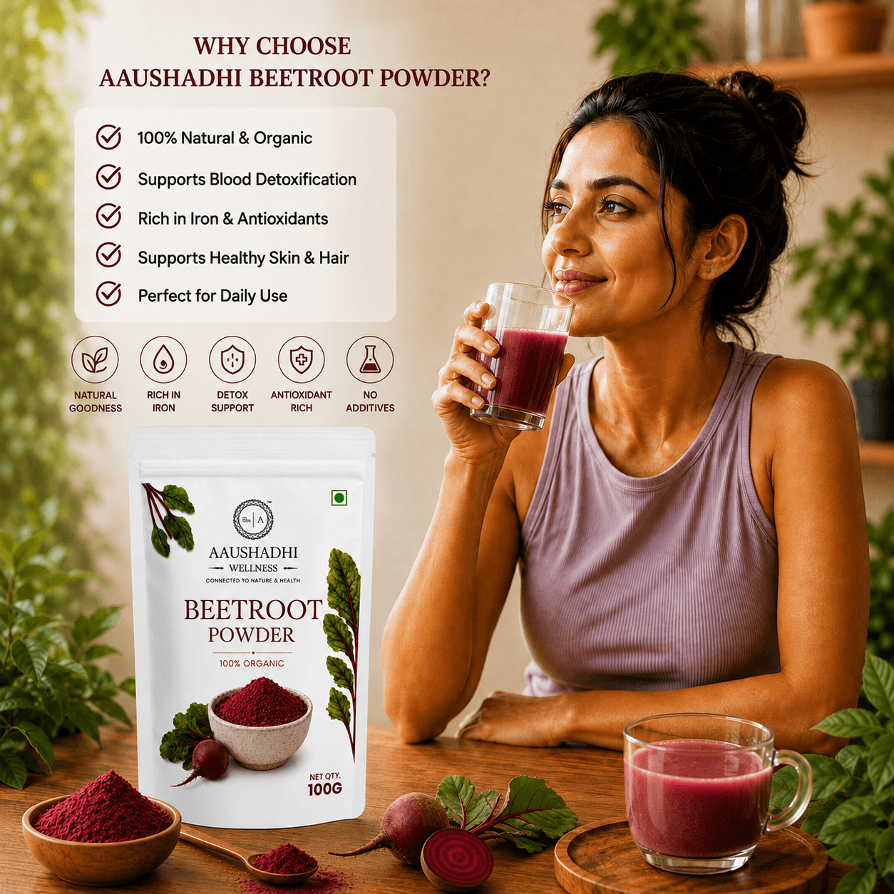  BEETROOT POWDER {चुकंदर पाउडर} - thumbnail 4